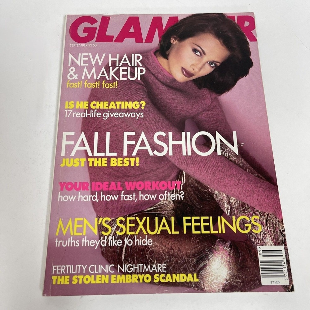 Glamour Magazine Nieves‎ Alverez September 1996 Hair Makeup Ideal Workout